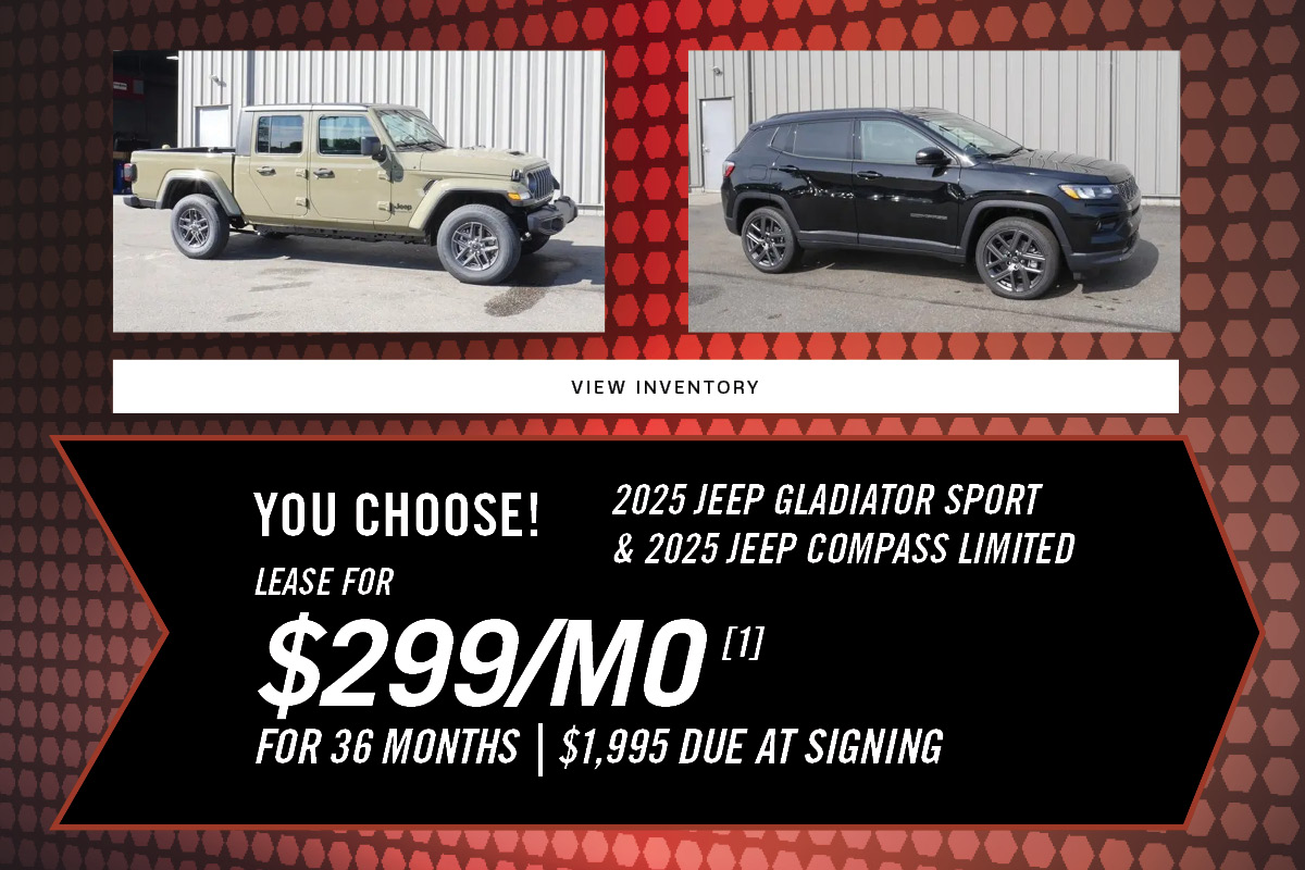 2025 Jeep Gladiator Sport 2025 Jeep Compass Limited