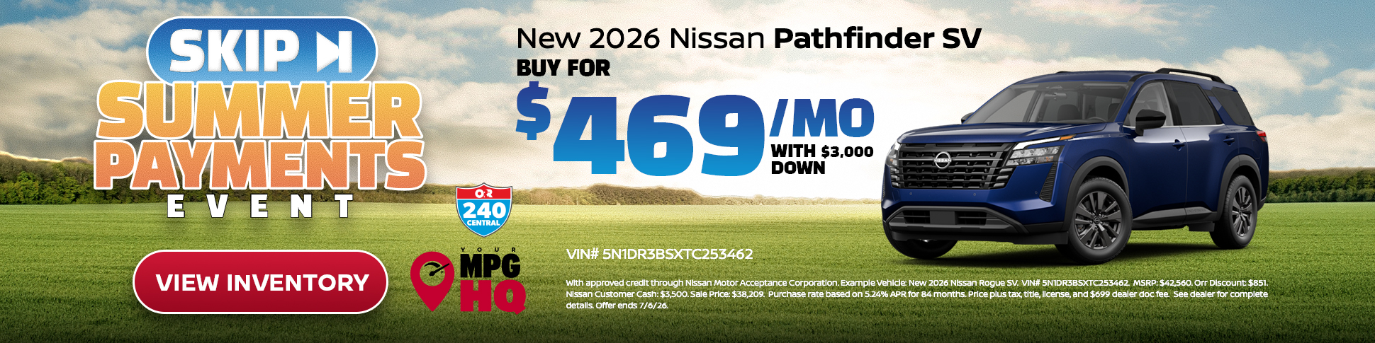 New 2026 Nissan Pathfinder