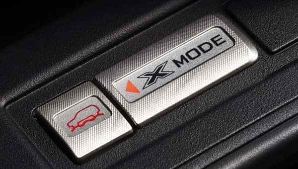 Subaru X-MODE and hill descent control buttons