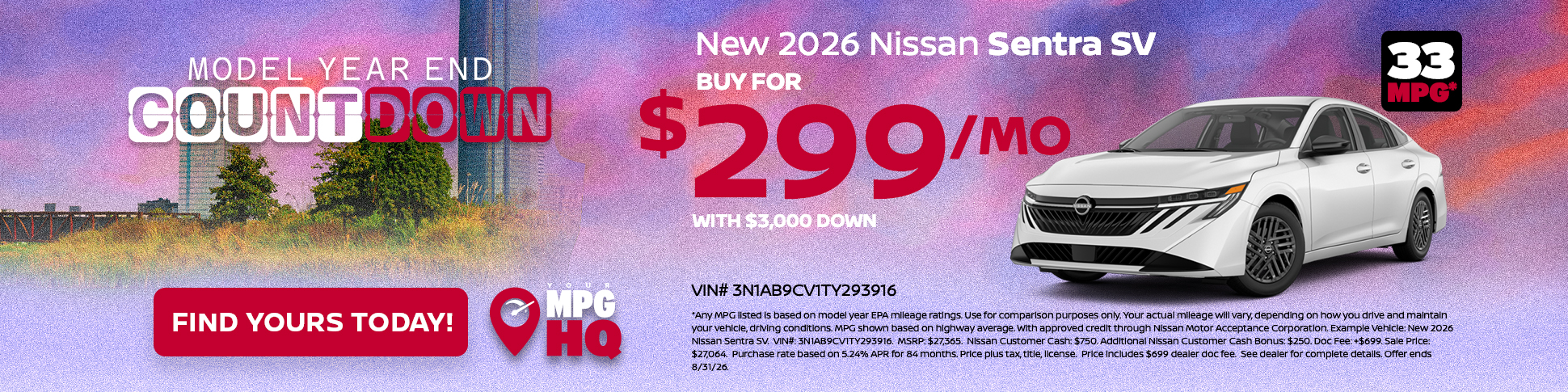 New 2026 Nissan Sentra