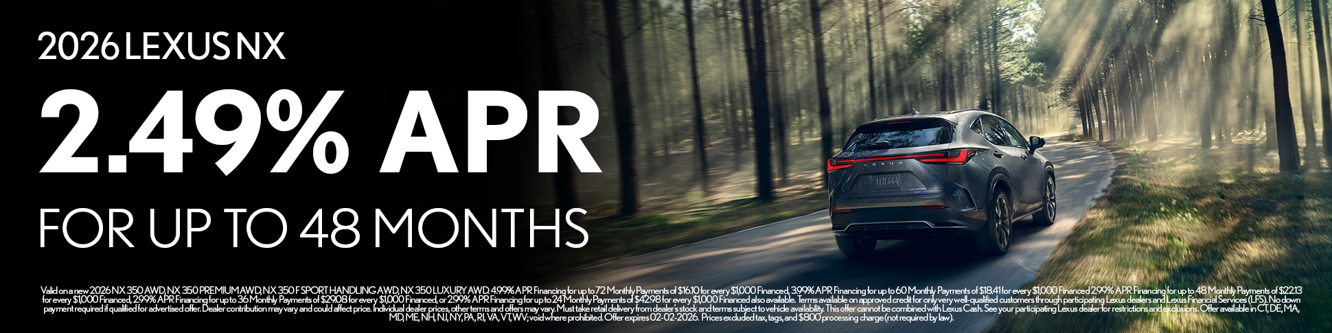 New 2026 Lexus NX