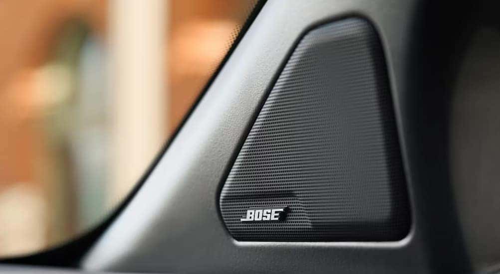 A close-up of a Bose speaker in a 2025 Honda Prologue Elite.
