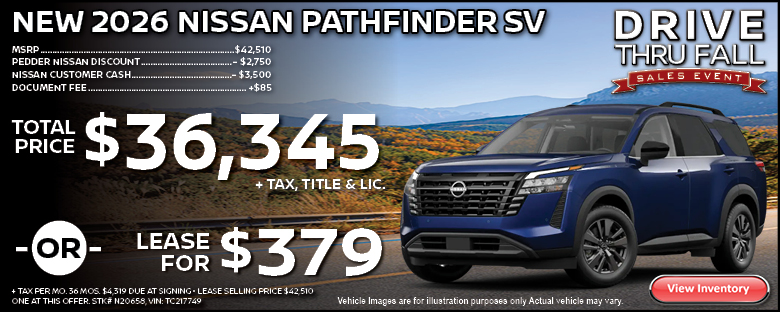 2026 Nissan Pathfinder SV