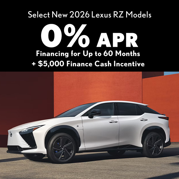 Select New 2026 Lexus RZ Models