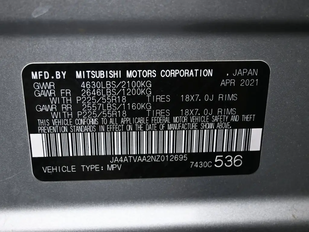 2022 Mitsubishi Eclipse Cross LE SEL GT photo 33