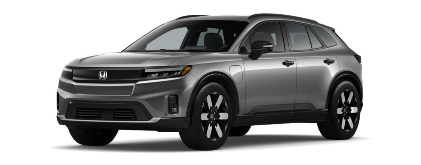 Silver 2024 Honda Prologue Elite angled left