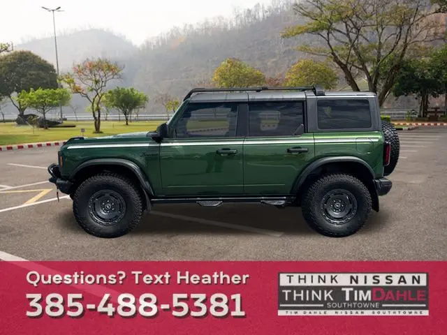 Used 2024 Ford Bronco 4-Door Everglades with VIN 1FMEE4HH4RLA47709 for sale in South Jordan, UT