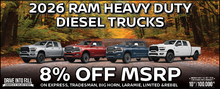 2026 RAM HEAVY DUTY DIESEL TRUCKS