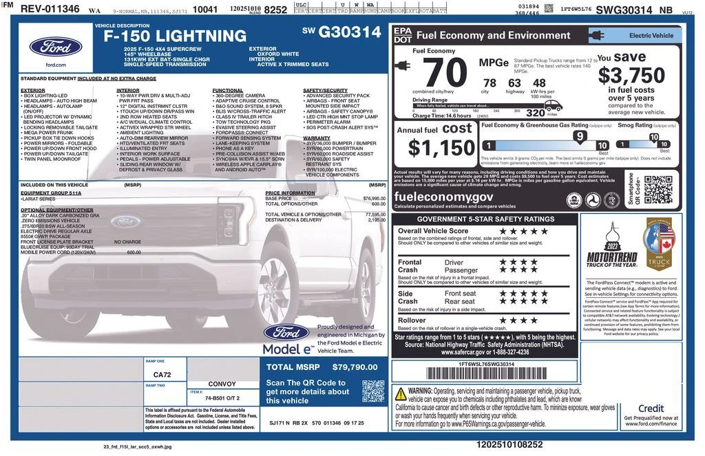 2025 Ford F-150 Lightning Lariat's photo