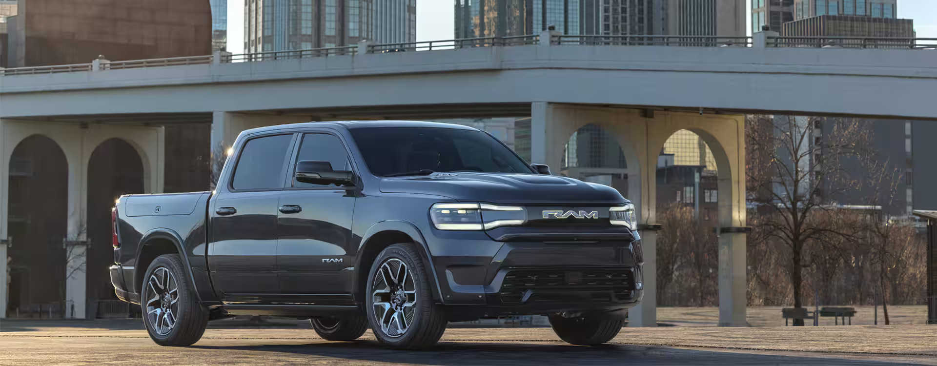 The 2024 Ram 1500 REV parked.