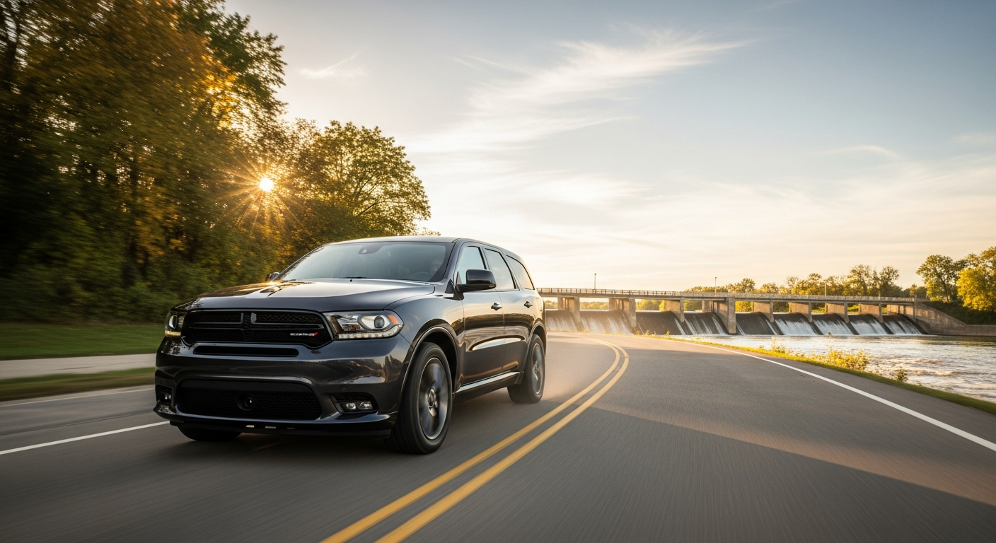 Dodge Durango driving near North Aurora, IL
