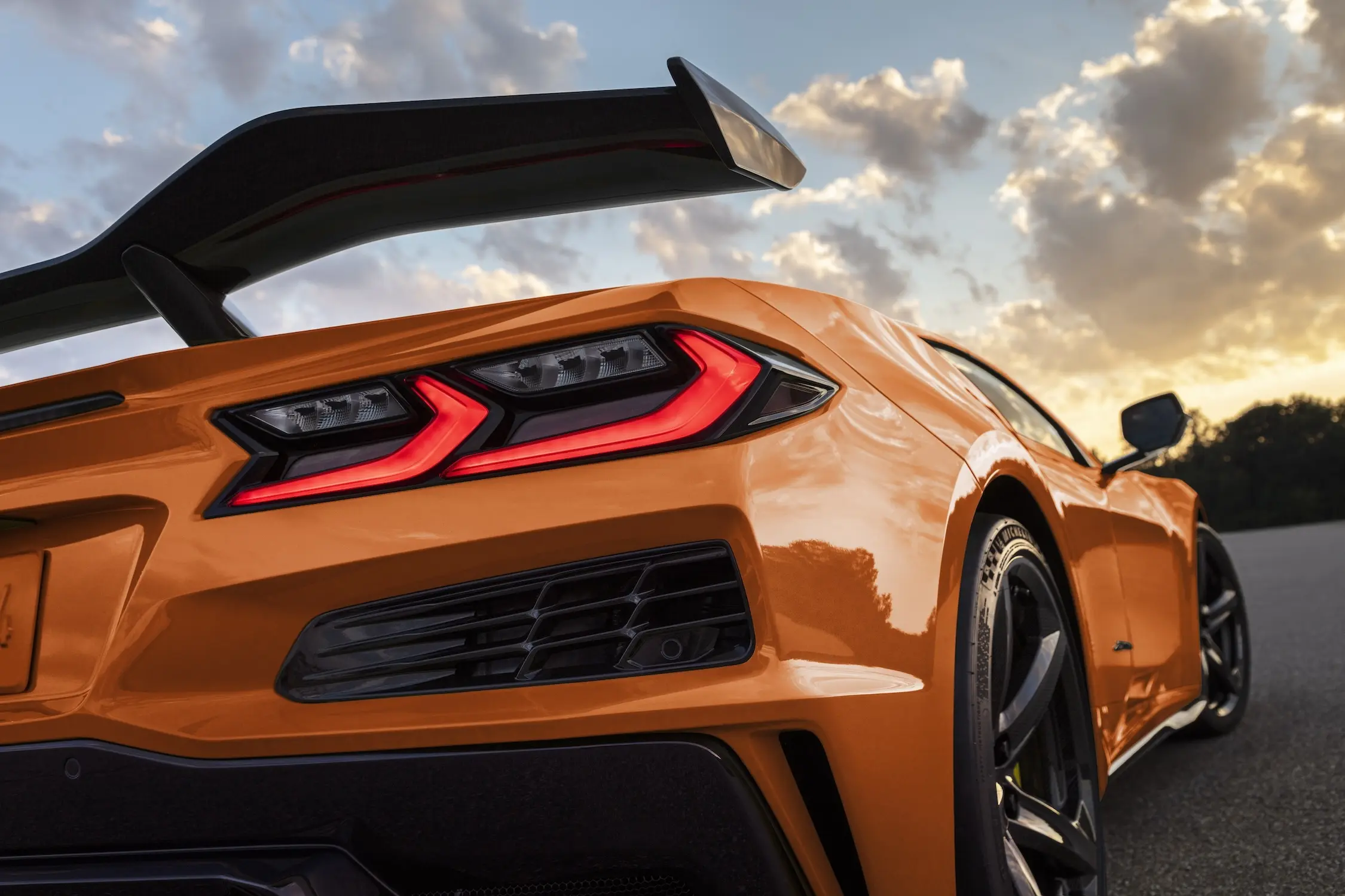 Exotic supercar front view