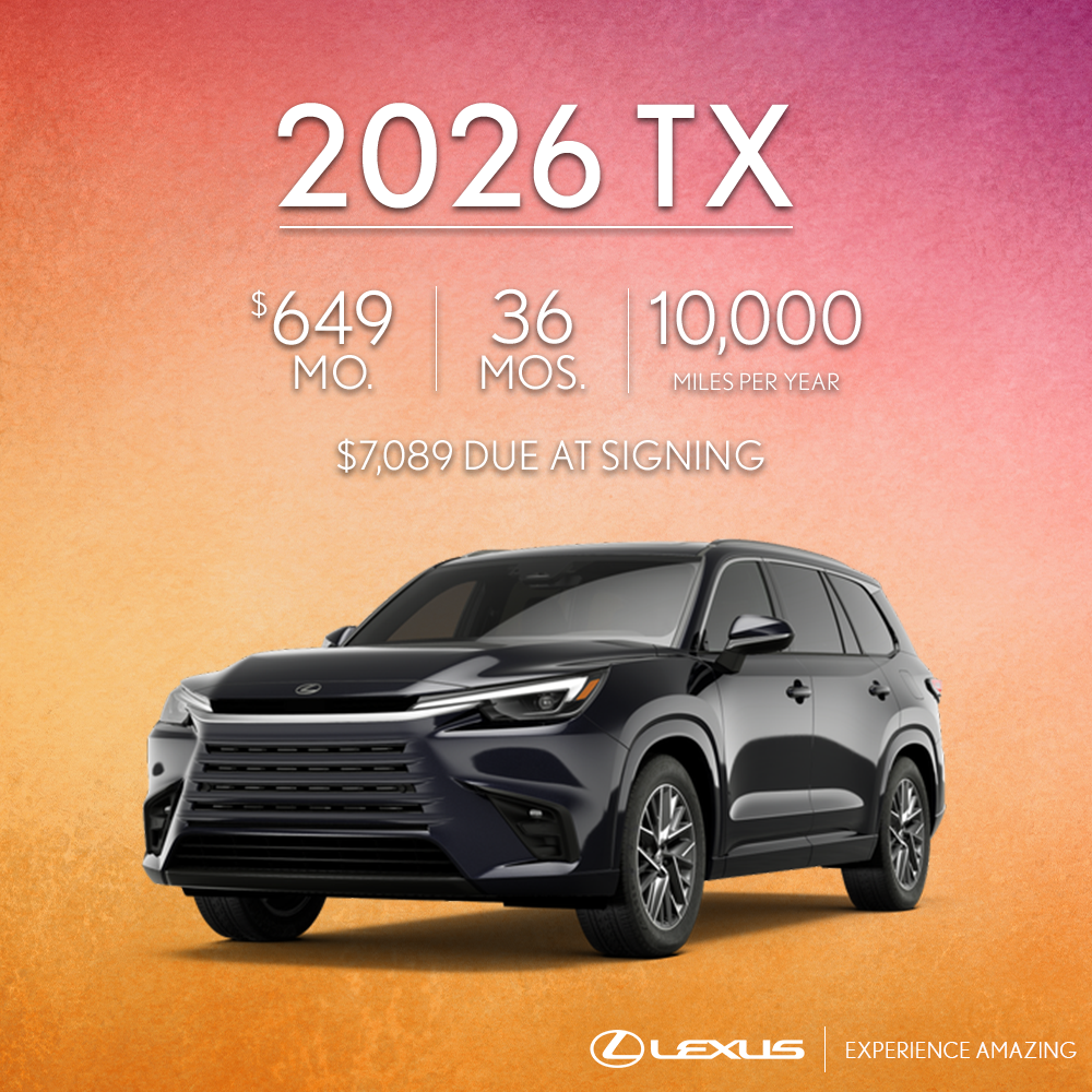 Select New 2026 Lexus TX Models