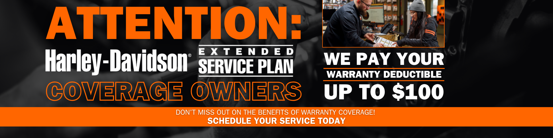 We Pay Warranty Work Deductible