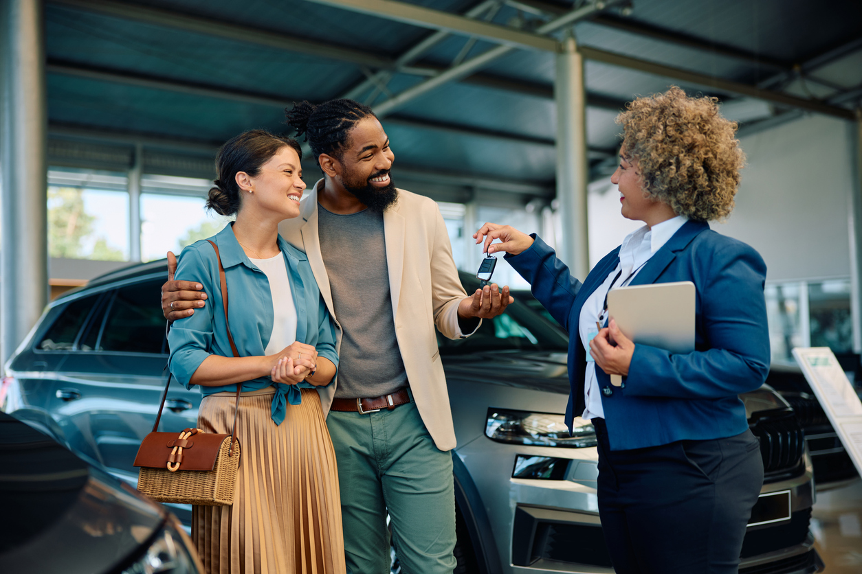 Customers on lot