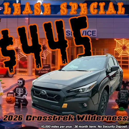 Lease this 2026 Subaru Crosstrek Wilderness for only $445/mo at Twin Falls Subaru this October.