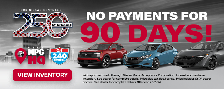 No Payments for 90 Days
