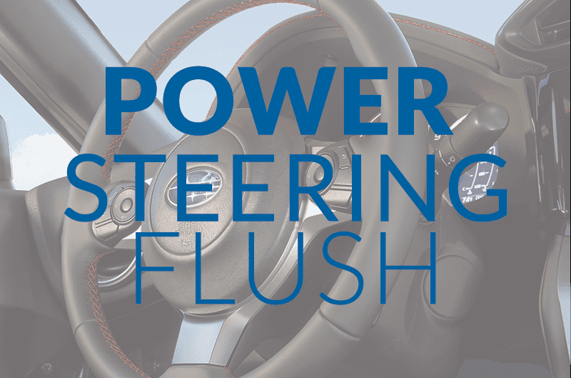 Power steering flush