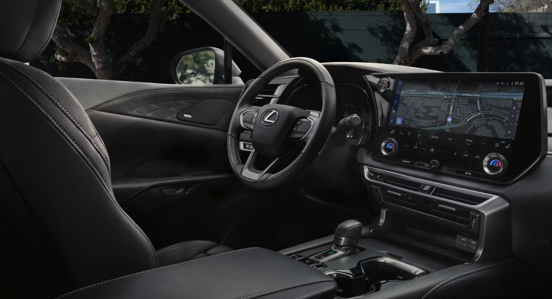 Interior of the Lexus RX for sale near Bluffton, SC at Hilton Head Lexus