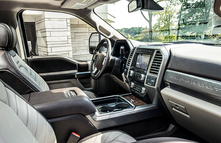 front interior of a 2019 Ford F-250 Super Duty