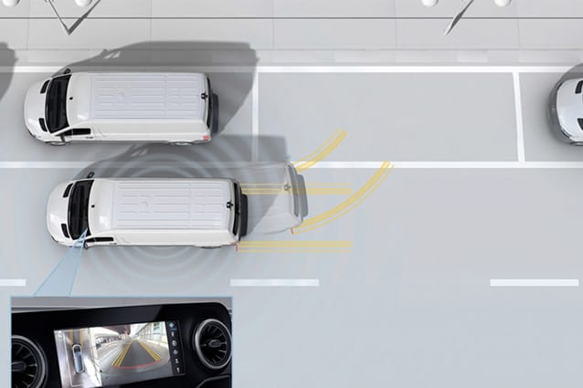 360 visibility used to help parallel park