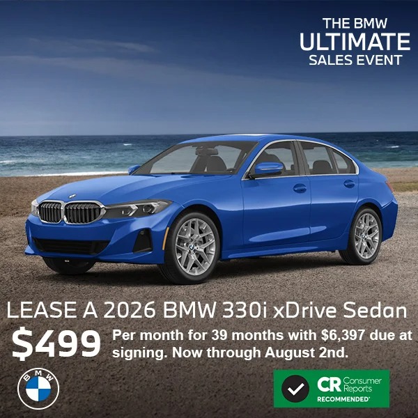 Lease a 2026 BMW 330i xDrive Sedan