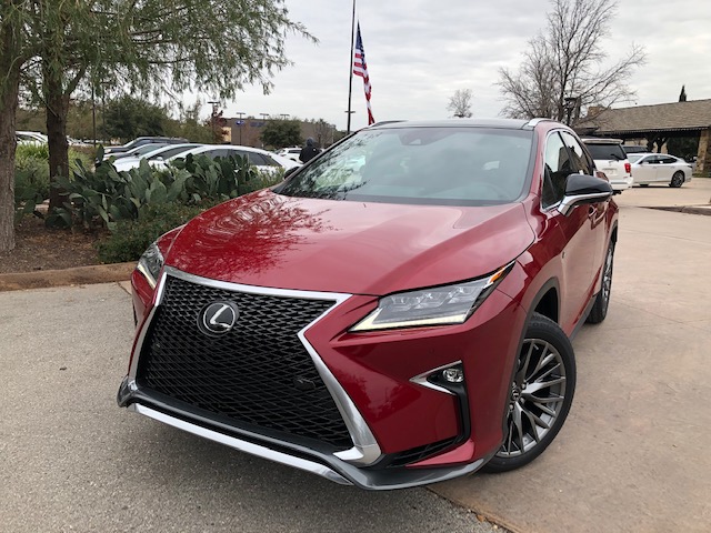 2019 RX 350 F SPORT AWD with Triple Beam LEDs, Navigation, Pano Roof, Panoramic View Monitor and more.