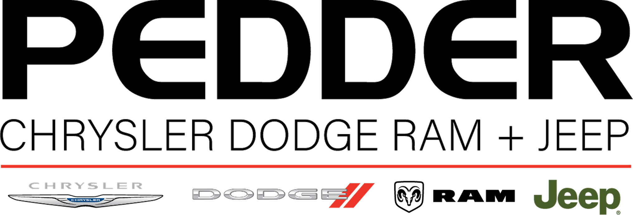 Pedder Chrysler Dodge Ram Jeep logo