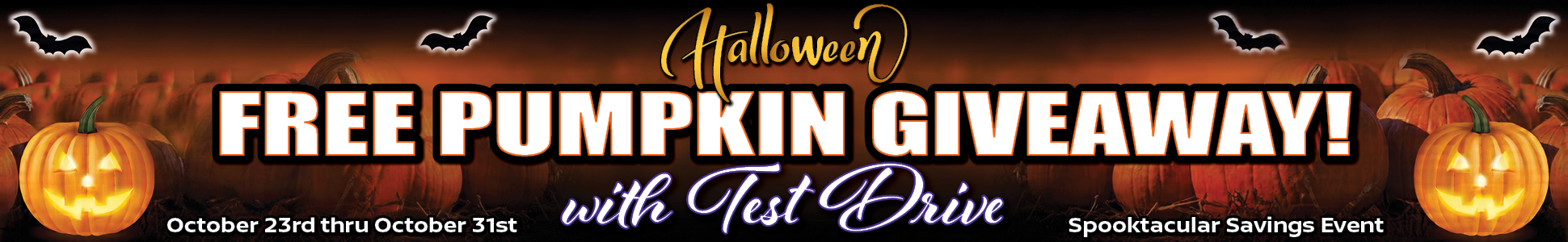 Hemet CDJR Halloween Pumpkin Giveaway