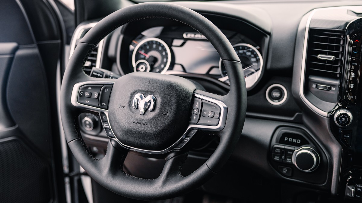 Custom RAM 1500 Interior Cabin Steering Wheel