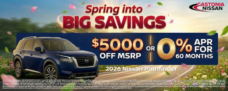 Gastonia Nissan April Incentives