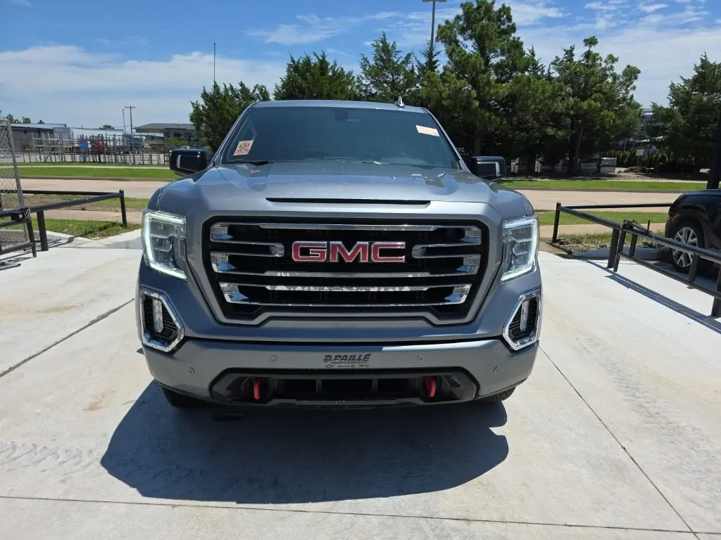 Used 2021 GMC Sierra 1500 AT4 with VIN 1GTU9EET4MZ208424 for sale in Norman, OK
