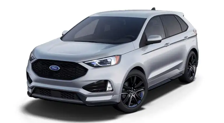 image of silver ford edge st-line