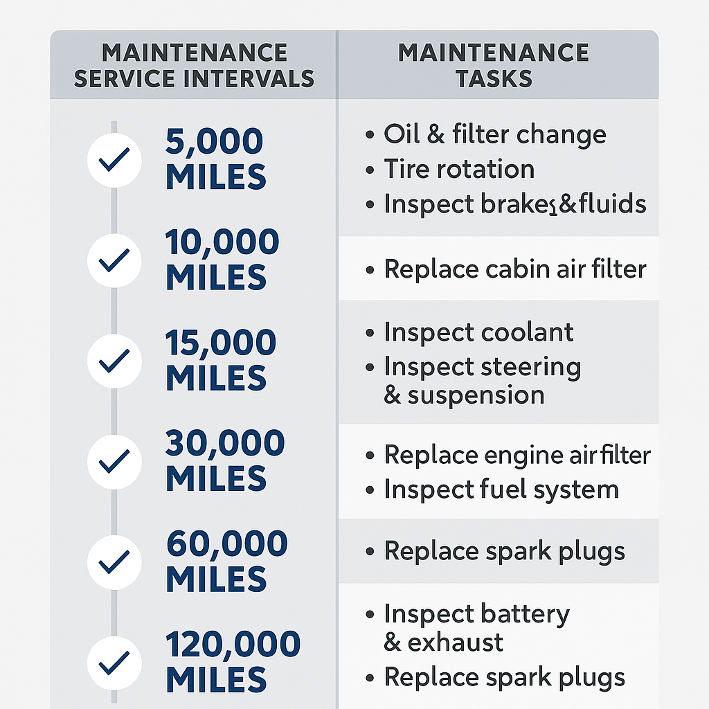 Toyota Camry Service Intervals
