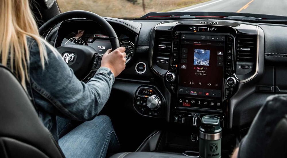 Person driving a 2022 Ram 1500 Rebel
