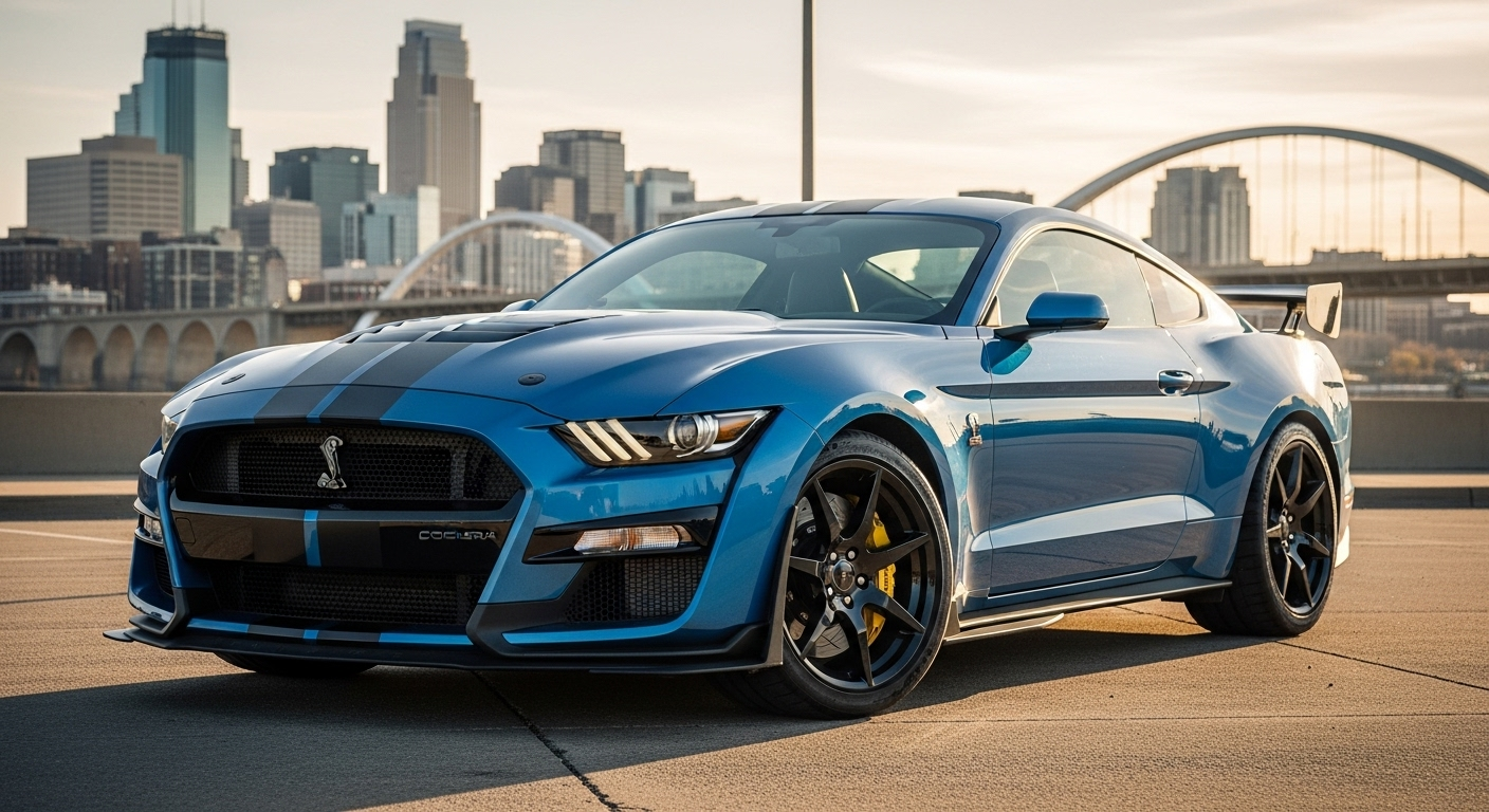 Explore the 2025 Shelby Mustang GT500 lineup and specs in Minneapolis, MN. This iconic vehicle offers unparalleled performance and style, making it a standout choice for car enthusiasts. Discover the latest trims and delivery options available.
