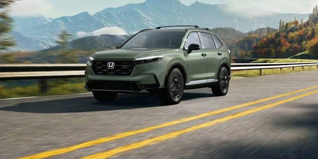 New 2027 Honda CR-V EX-L in Radiant Red Metallic