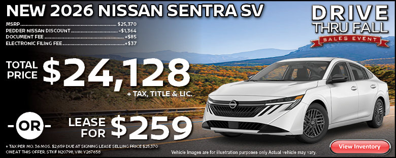 2026 Nissan Sentra SV