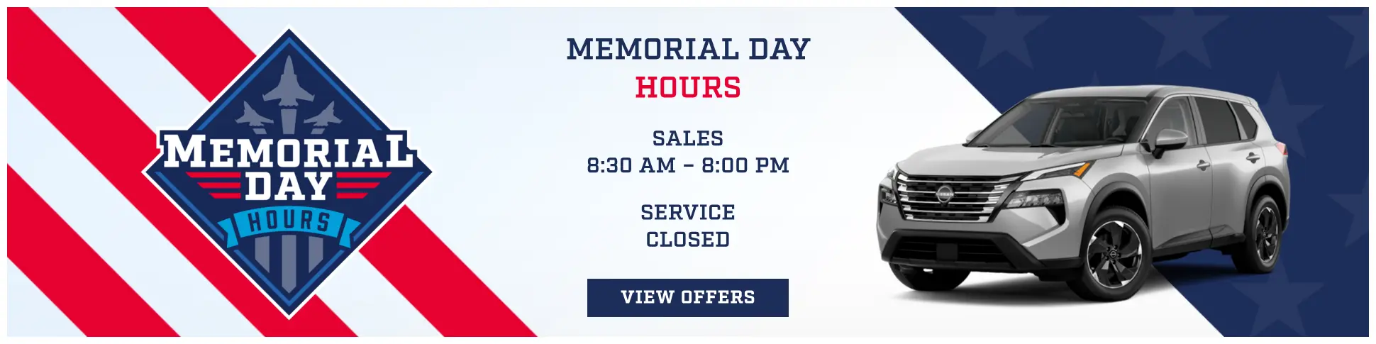 Memorial Day Hours