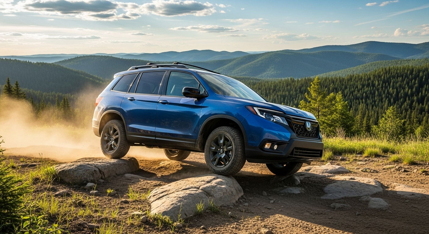 Explore the 2025 Honda Passport's off-road capabilities and check local availability in Middletown, IA. Visit Kunes Honda of Quincy for more details.