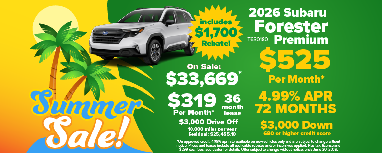 2026 Subaru Forester Premium on sale
