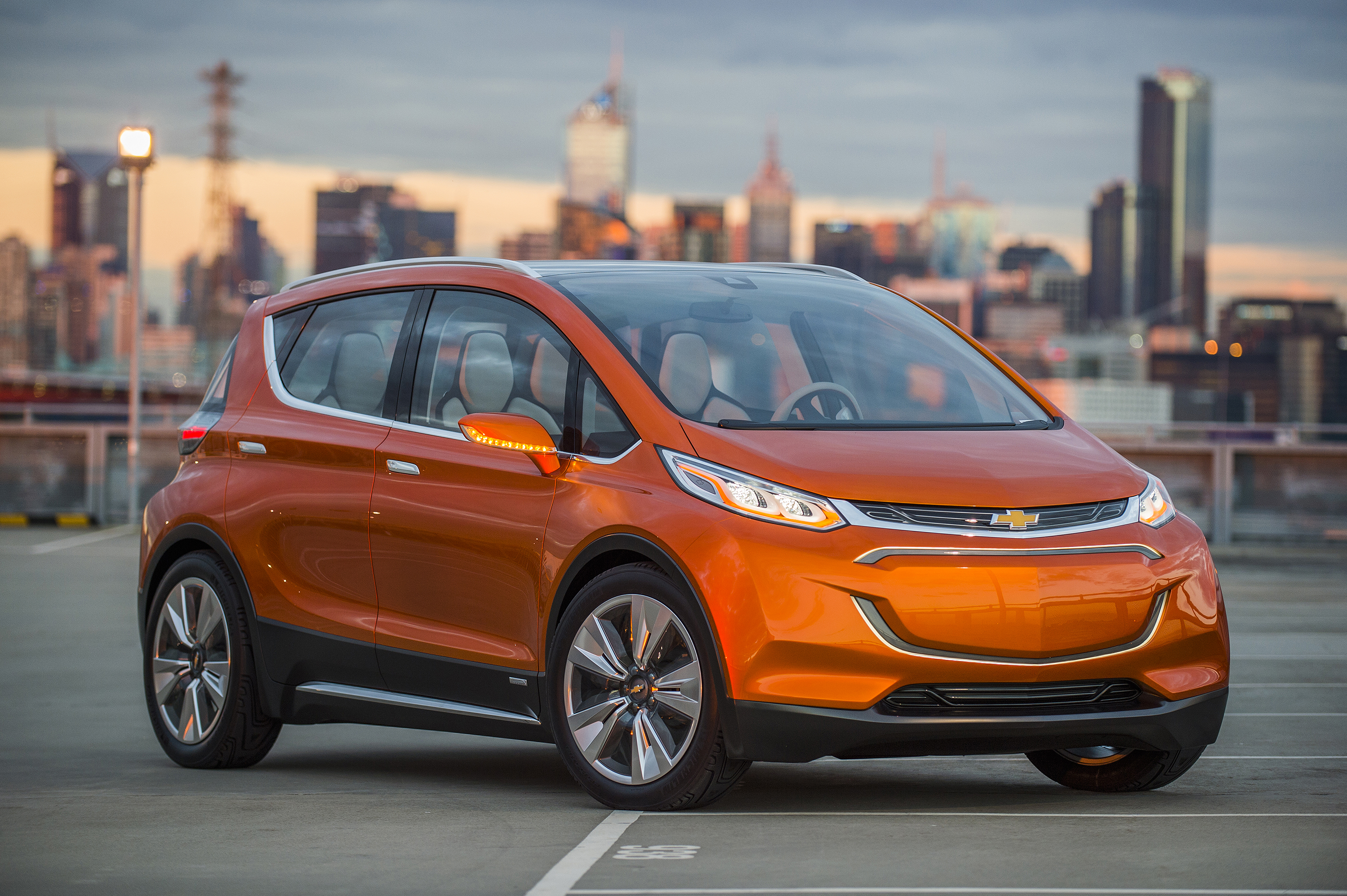 orange 2023 Chevrolet Bolt EV