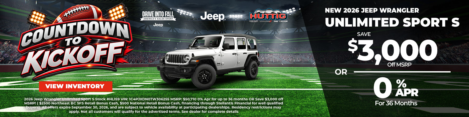 2026 Jeep Wrangler Unlimited Sport S