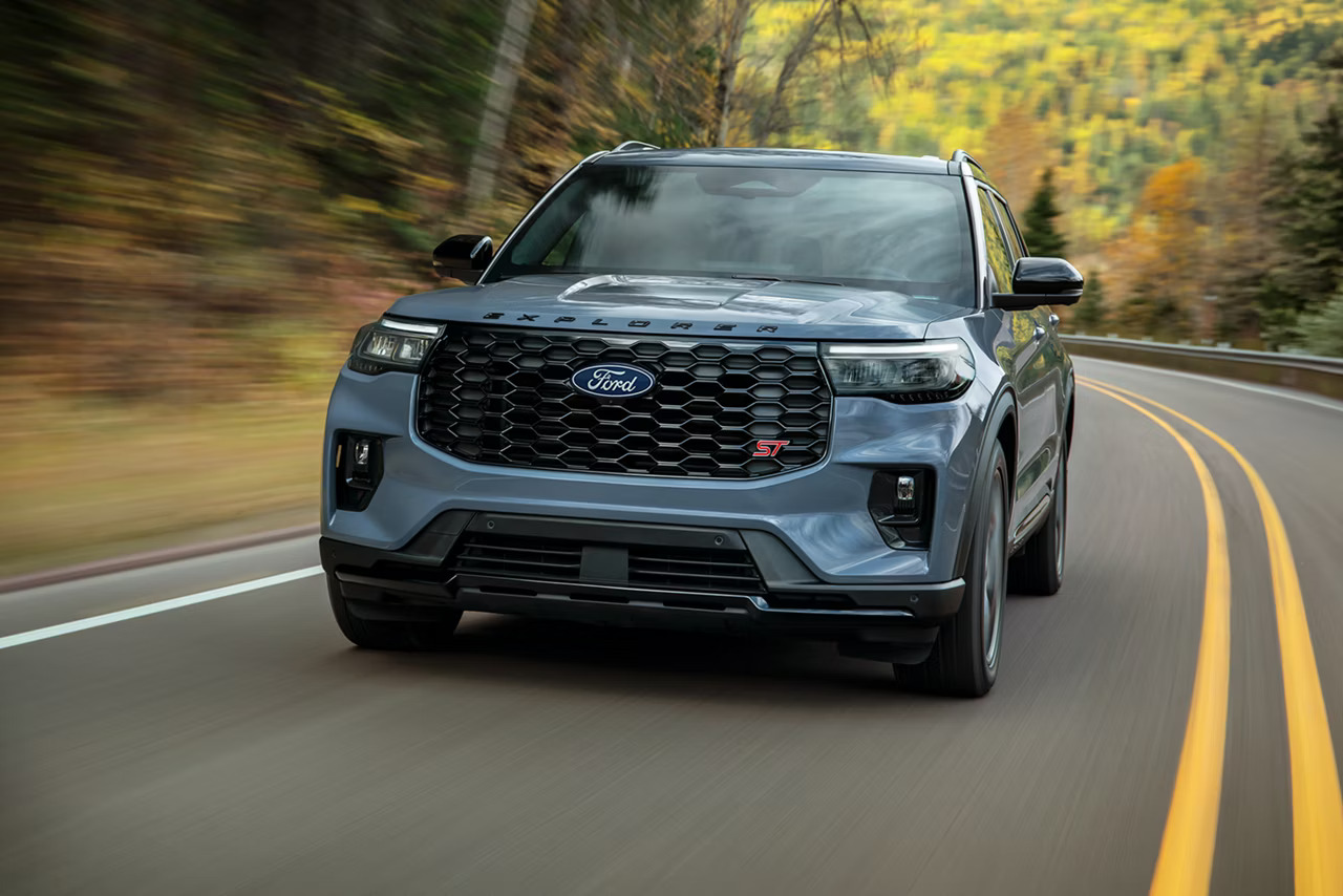 2027 Ford truck and SUV lineup at Kunes Ford, including the F-150, Super Duty, Bronco, and Explorer