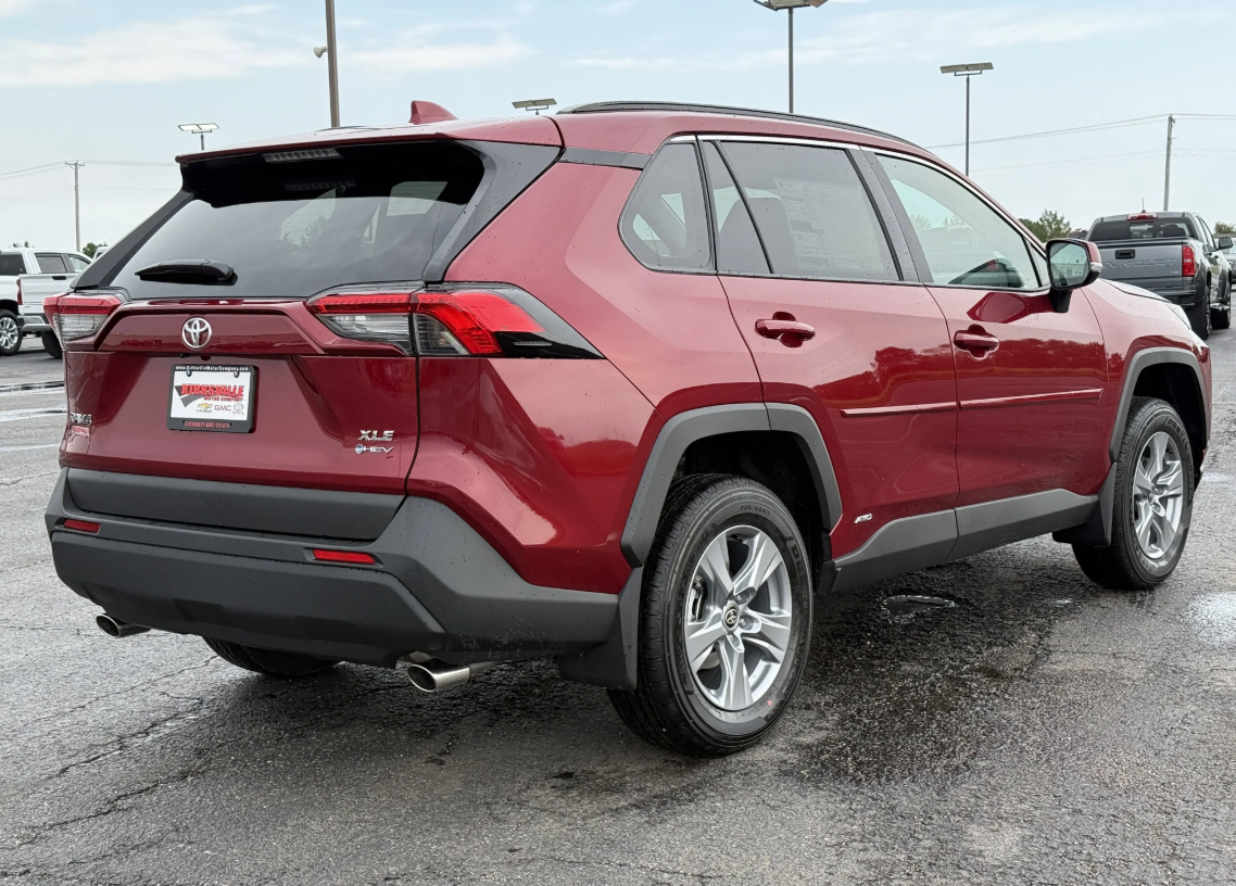 Red 2025 RAV4 vehicle sold in Kirksville, MO.