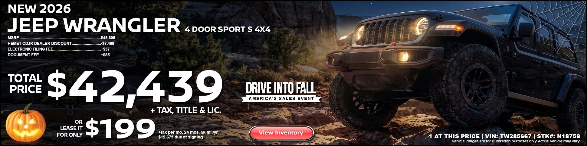 new 2026 jeep wrangler 4 door sport s 4x4