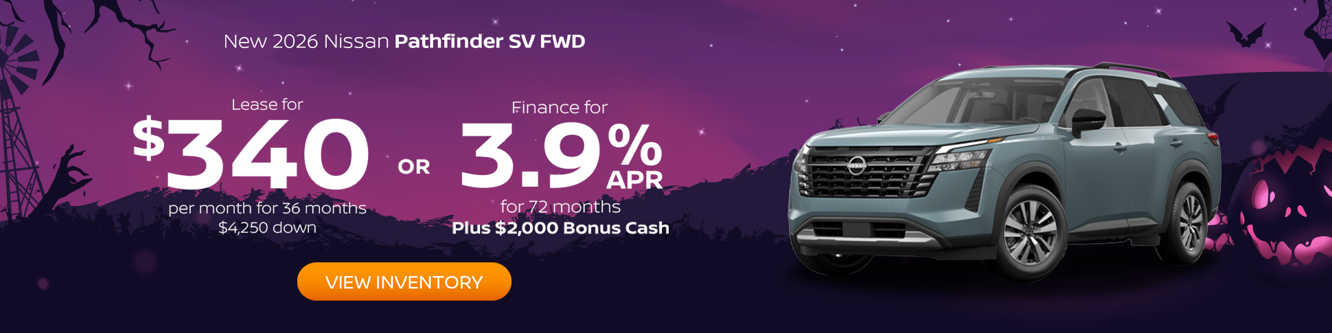 New 2026 Nissan Pathfinder SV FWD 