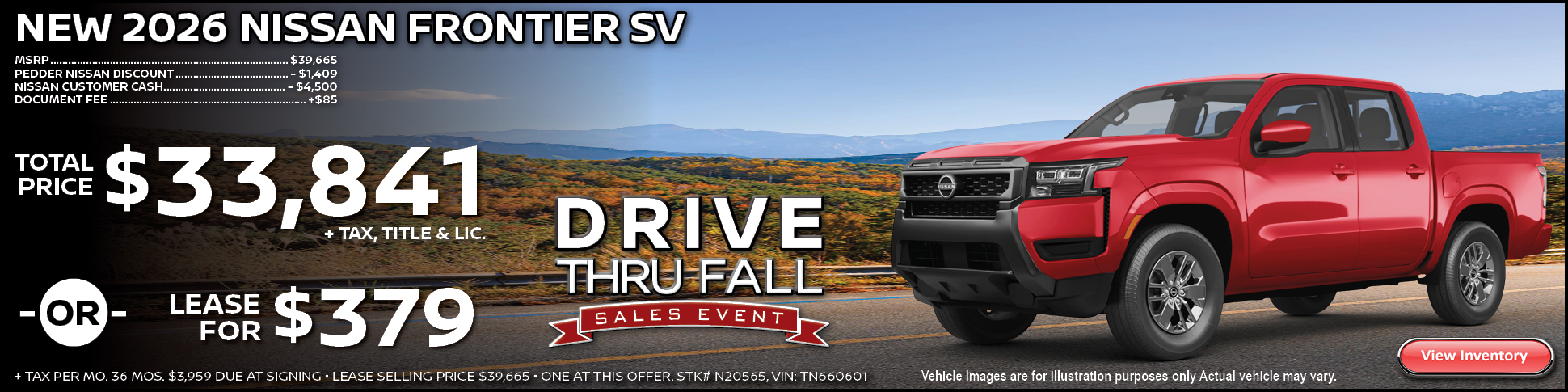 2026 Nissan Frontier SV