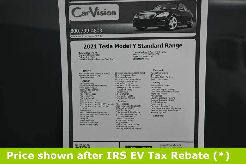 2021 Tesla Model Y Standard Range photo 12