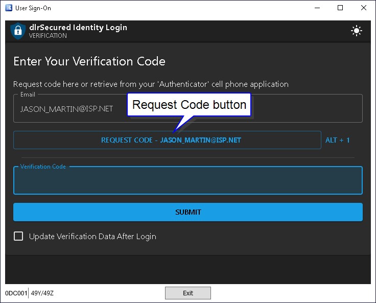 dlrSecured Identity Login